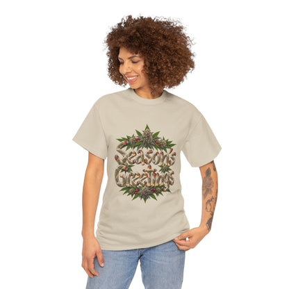 Season’s Greetings Rolled Letters Tee