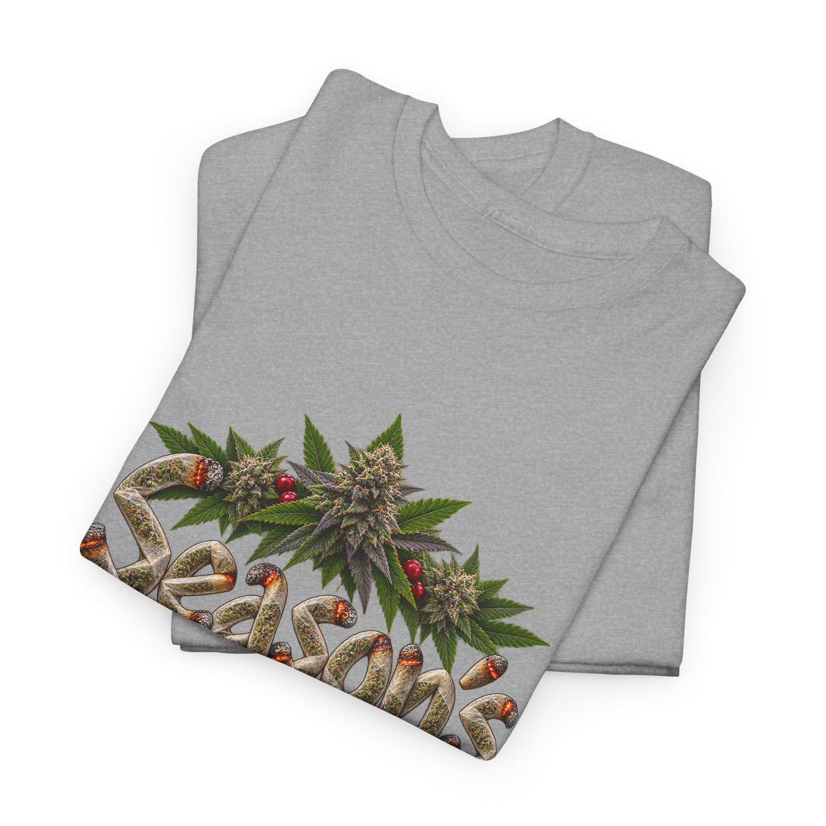 Season’s Greetings Rolled Letters Tee