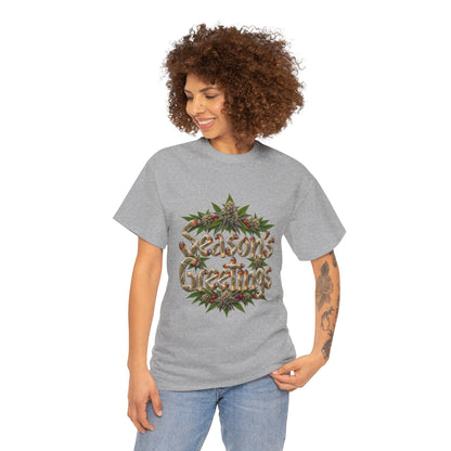 Season’s Greetings Rolled Letters Tee