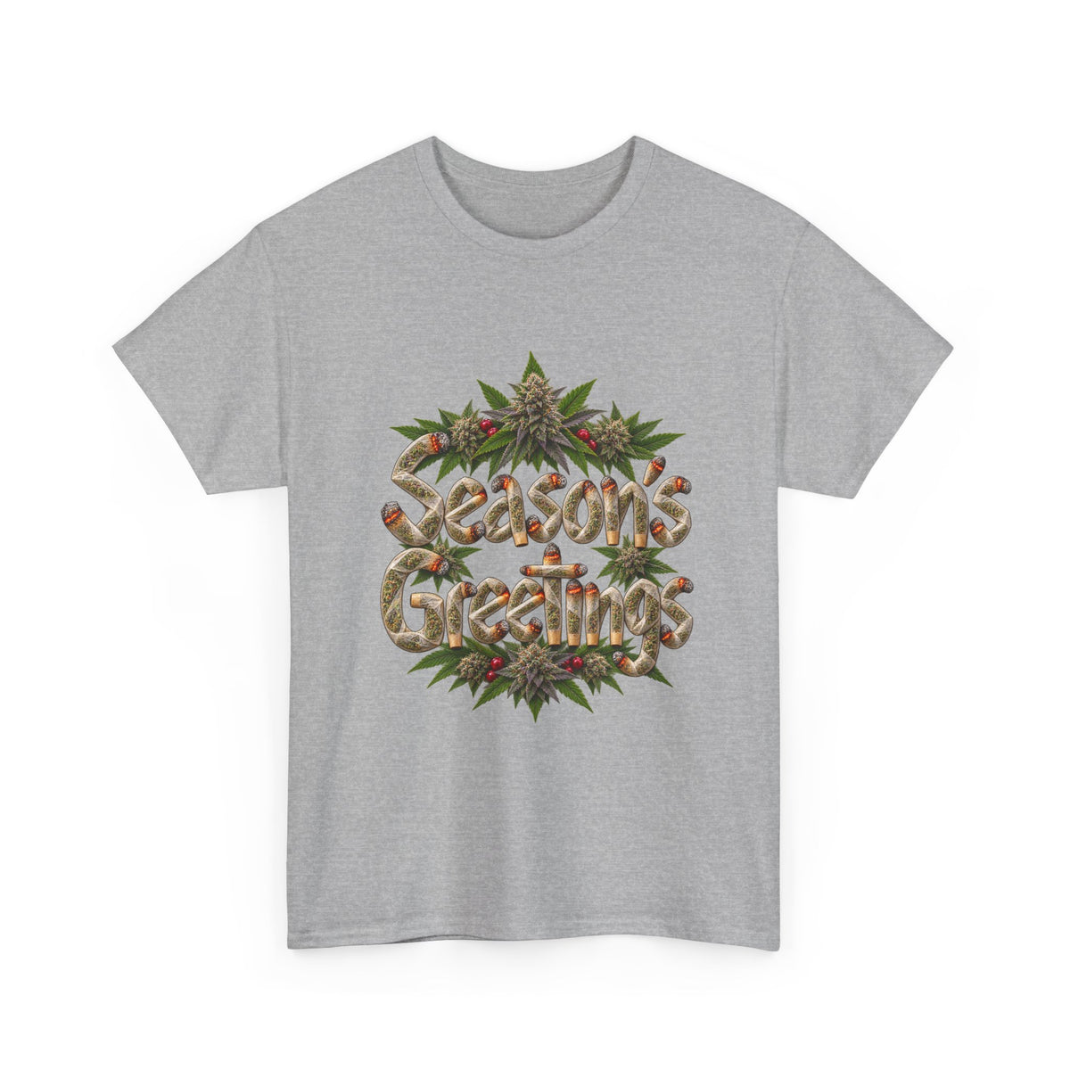 Season’s Greetings Rolled Letters Tee