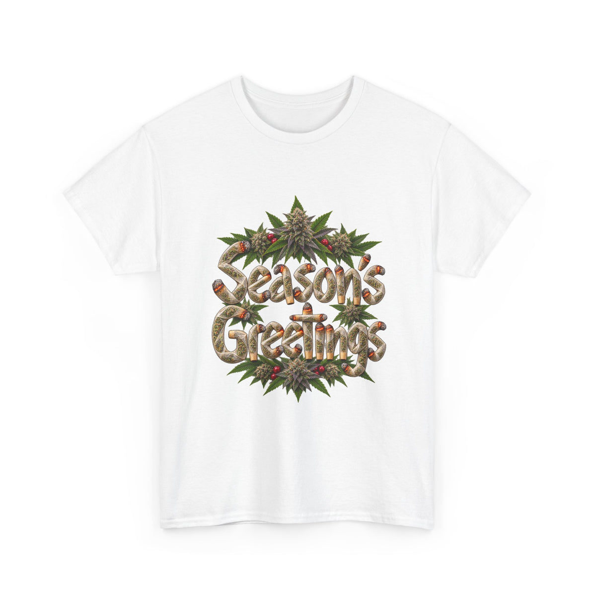 Season’s Greetings Rolled Letters Tee