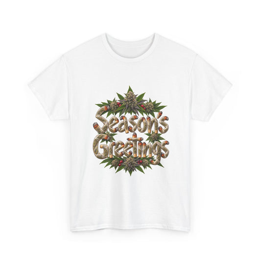 Season’s Greetings Rolled Letters Tee