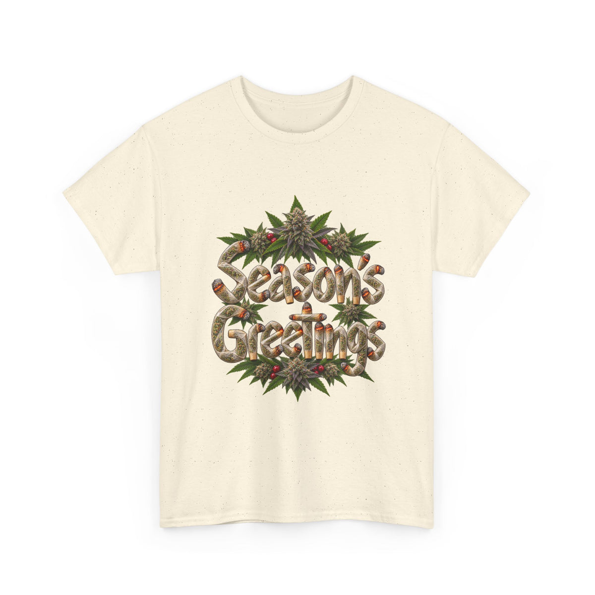 Season’s Greetings Rolled Letters Tee