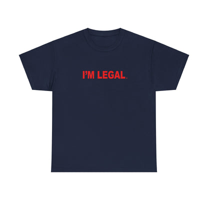 I'm Legal: Royal Blue Unisex Heavy Cotton Tee