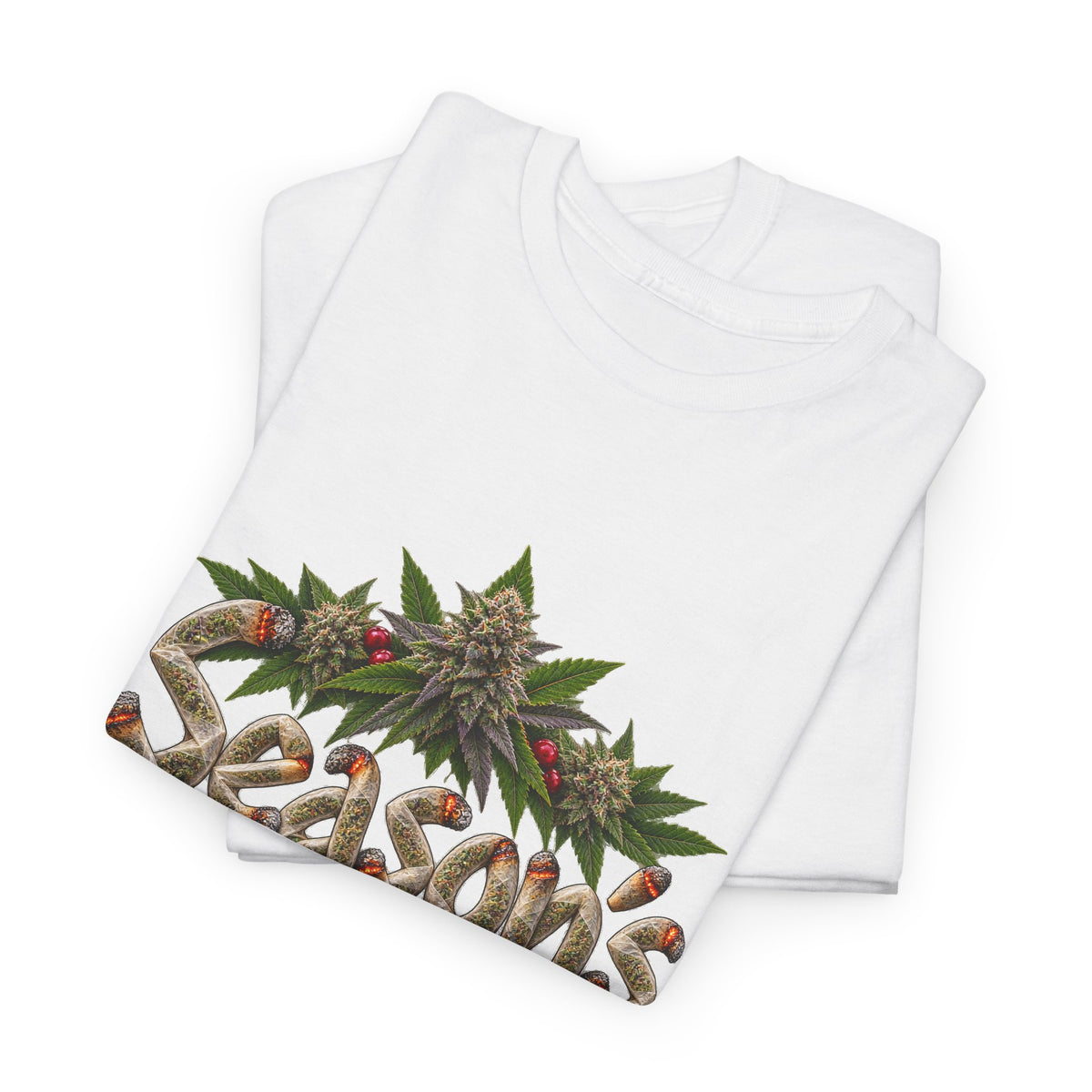Season’s Greetings Rolled Letters Tee